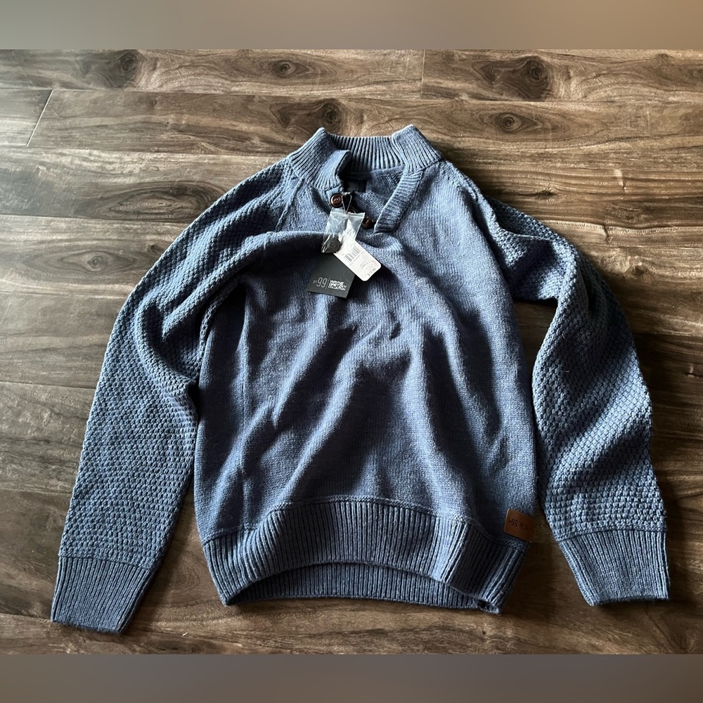 Sears No.99 Wayne Gretzky Collection Blue Sweater Size Small